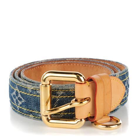 louis vuitton denim belt|More.